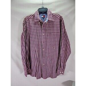 Vintage Tommy Hilfiger Button-up Long Sleeve Dress Shirt Size Medium